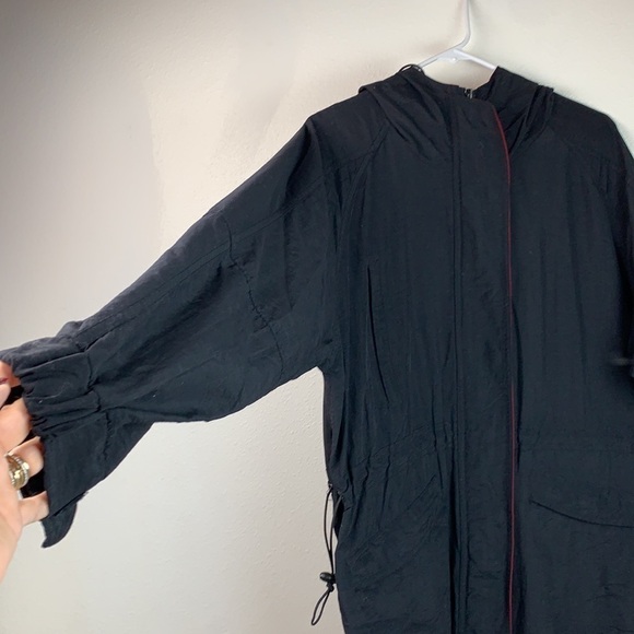 Outdoors Summit Anorak black multi pocket hooded utility weather rain jacket EUC - Picture 3 of 16